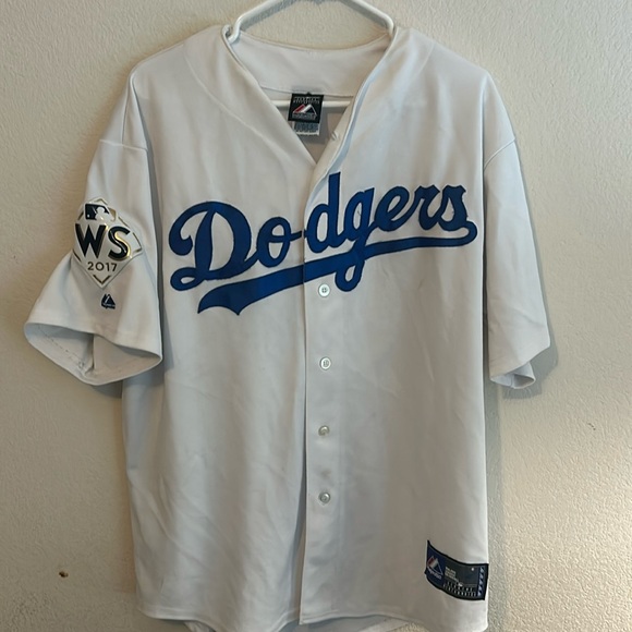 Los Angeles Dodgers Jersey with 2017 World Series patch